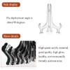 TOPDANCHUANG 5 PCS Clear Easels Display Stand Acrylic Plate Stands