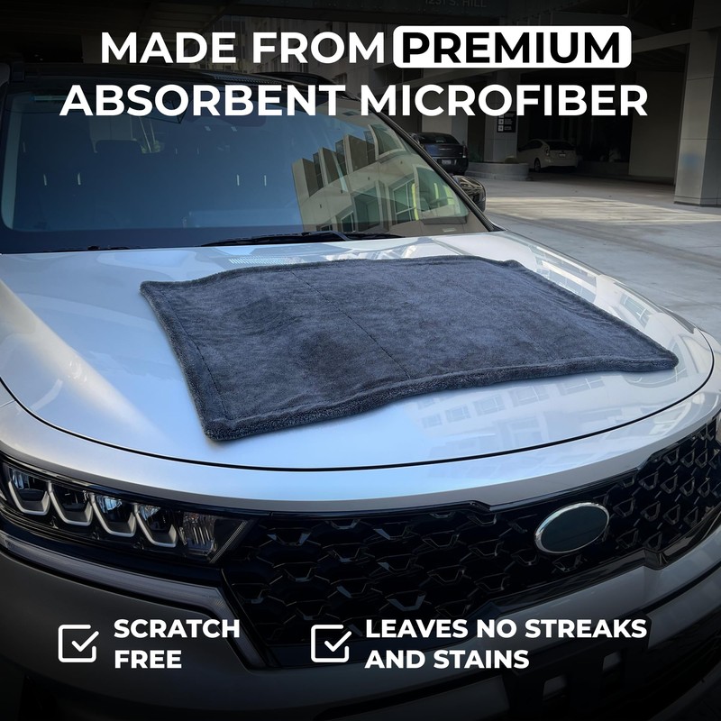 WEST BROS Microfiber Car Drying Towel 1300 GSM Double Twisted