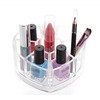 DJUNXYAN 8 Compartments Heart Shaped Transparent Acrylic Lipstick Makeup Brush