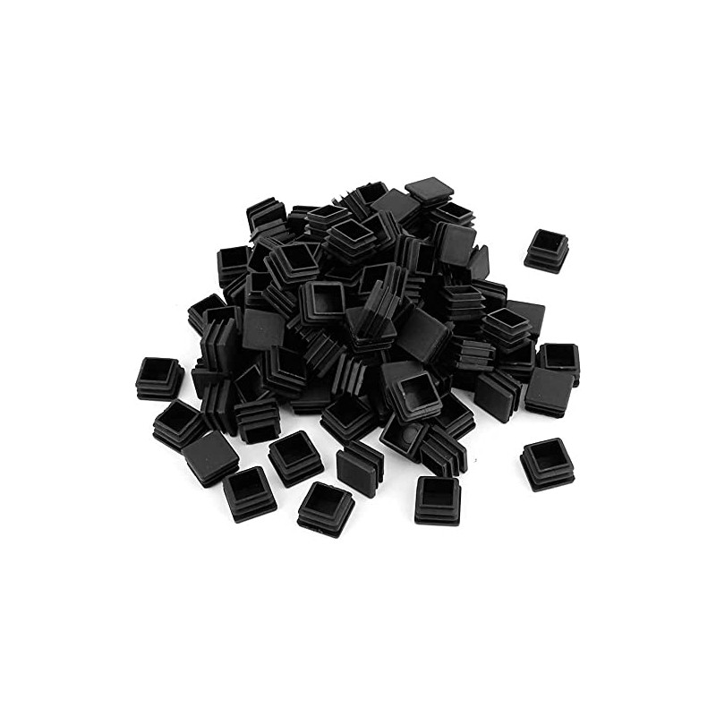 200 Pack 1 Inch Square Plastic Plug, tubing end Cap,