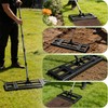 Lawn Leveling Rake 17"x10" for Soil, Gravel Leveling Tool Heavy