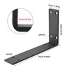 YUMORE Heavy Duty Shelf Brackets 10 inches, 1/5IN Thicken Countertop