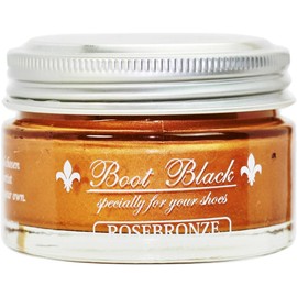 Columbus Women's Boot Black Silver Line Metallic Cream for Metallic Leather, rose bronze