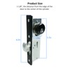Storefront Door Mortise Lock 1-1/8" Door Locks with Backset Deadbolt
