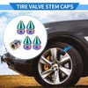 VekAuto Pack of 5 Tyre Valve Caps, 22 x 12