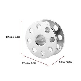 Garosa 100pcs Metal Sewing Bobbins Universal Industrial Sewing Machine Bobbins Presser Feet Sewing Kit(#1)