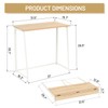 FurnitureR Folding Desk, 31.5 Inches Foldable Simple Laptop Table, Space