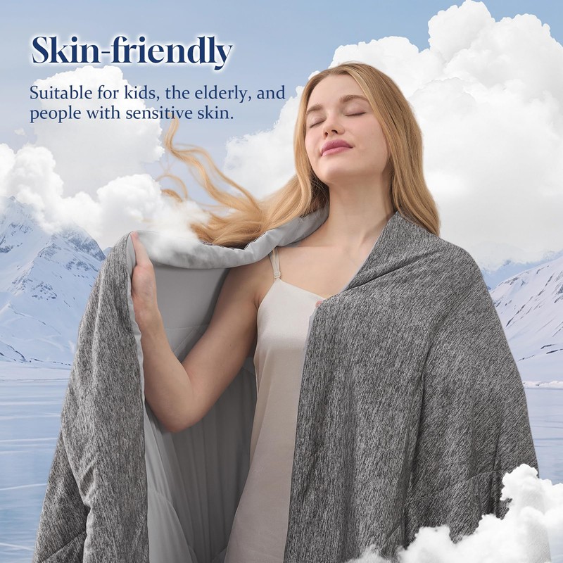 VK VK·LIVING Cooling Comforter King Size, Summer Cooling Blanket for