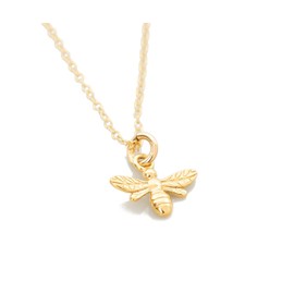 Gold bee necklace queen bumble bee pendant