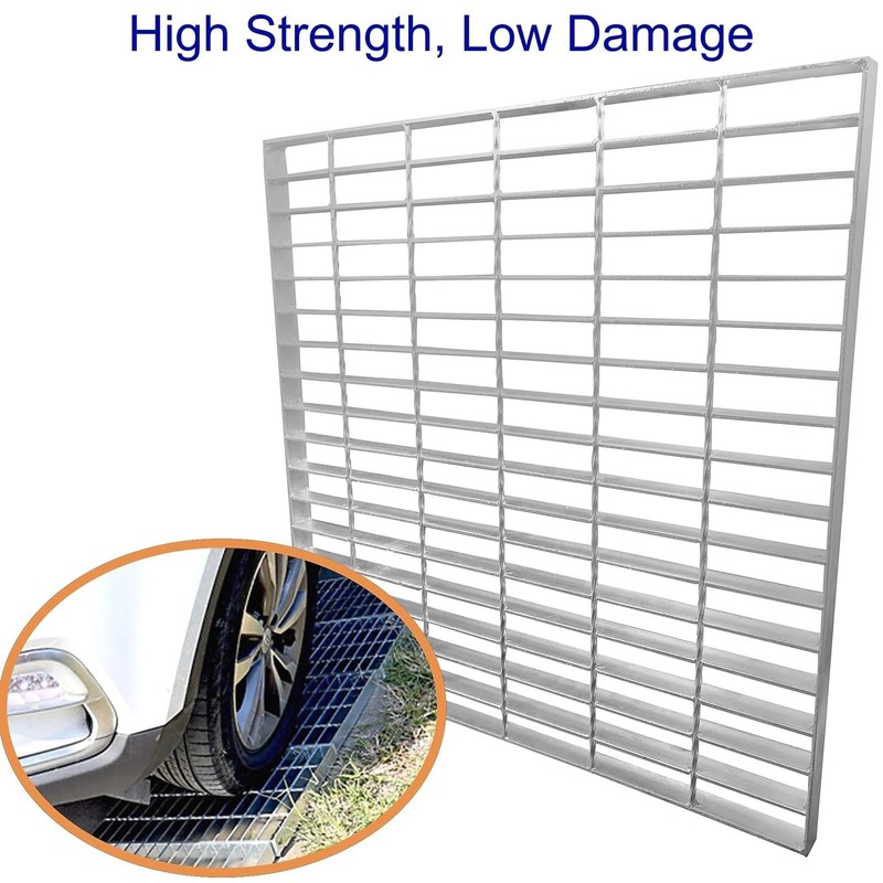 DuuMuut Galvanized Steel Drain Grate 24x24 in, B-Class 28100 lbs