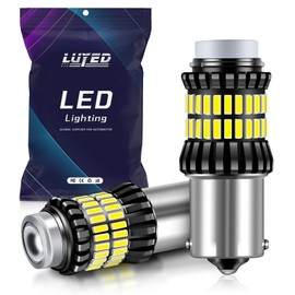 LUYED 1156 LED Bulb, LED Reverse Lights 300% Brighter Xenon White 1340 Lumens Super Bright,BA15S 1003 1141 P21W 7506 LED Replacement for Tail Light Backup Light, Pack of 2