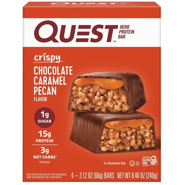 Crispy Protein Bar, 15g Protein, Gluten Free, 4 Count -