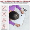 ARTPIQ Drawing Pencils Set of 12 Mixed Grade Graphite Pencils-