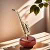 Musiin Rotating saxophone music box creative retro desktop ornament simulation