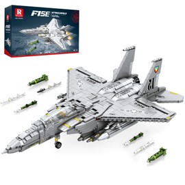 Reobrix F-15E Fighter Jet Building Sets for Adults, Military Fighter Bombers Display Model 33034, Strike Eagle Military Plane Collectible Set, Toys Gifts for Aviation Fans Boys Girls 14+ (2216 PCS)