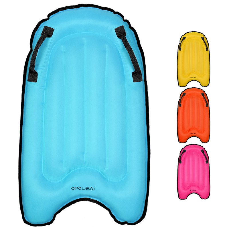 Inflatable Surfing Board with Handles Surfing Body Board Folding Beach