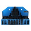 Accusize Industrial Tools 58 Pc Steel Clamping Kit with Wall