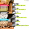 idea-station Storage Containers, 250 ml, Anthracite with Lid Stackable Food