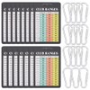 PLIGREAT 15 Pcs Golf Club Range Chart Card, 5.5x8.6 cm