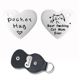 Cat Mom Lover Gifts for Women Cat Mom Cat Keychain Gifts for Cat Mom Birthday Gifts for Wife Sister Cat Lover Pocket Hug Gifts for Cat Mommy Owner Gifts for Women Cat Mom Friendship Gifts for Friend
