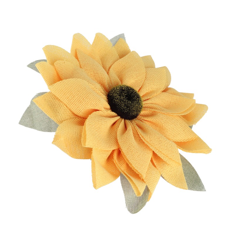 Artificial Sunflower Wreath Wall Hanging Sunflowers Ornament for Farmhouse Door