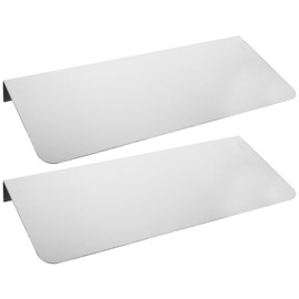 2PCS Sink Splashback Kitchen Sink Splash Guard Sink Water Splash Guard, kitchen sink backsplash guard Stainless Steel Splash Board Kitchen Sink Splashing-proof Guard Waterproof (15 x 6 Inch)