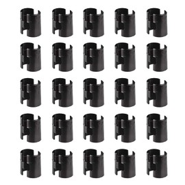 Wire Shelf Clips for 3/4" Post, WMDXF Wire Shelving Shelf Lock Clips 25 Pairs 50 Pieces, Shelving Sleeves Replacements, Black