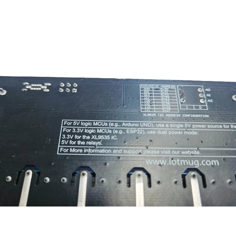 iotmug 8 Channel I2C Relay Module Arduino Raspberry 3.3V 5.0V
