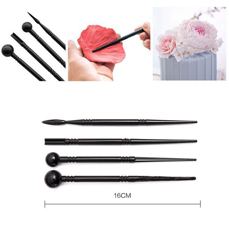 32Pcs Polymer Clay Tools Durable Wood Metal Comfortable Handle Food