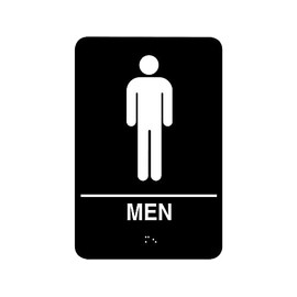 Cosco ADA Men/Women Combo Pack Restroom Signs, 6" x 9", Pack of 2
