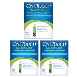 One Touch Select Plus Flex Paquete 75 Tiras Para Glucómetro