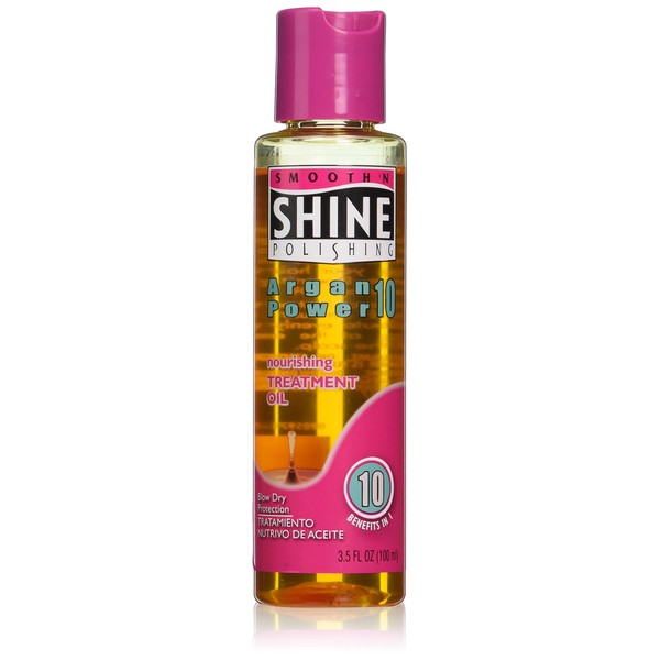 Smooth N Shine Argan Power 10 Nourishing Treatment Oil, 3.5 Ounce