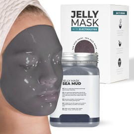 BRÜUN Jelly Mask Jar Sea Mud Peel-Off Face Care Rubber Mask | 23 fl oz Skin Care Moisturizing Gel Mask Jar Spa Set