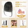 SAKALAKA Clip in Bangs Real Human Hair Wispy Bangs Clip