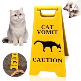 Cat Vomit Sign, Dog Vomit Sign, Warning Sign for Vomit Pets, 3D Printed Pet Vomit Sign, Prank Gift for Cats Dog Lovers