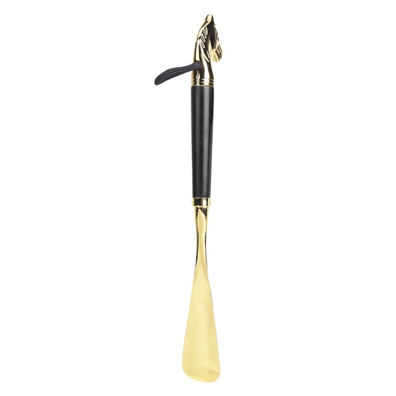 Fabater Shoe Horn Long Handle, Shoehorn 12.6" Beech Handle Metal