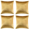 GIGIZAZA Gold Cushion Cover, 45 x 45 cm, Velvet Cushion