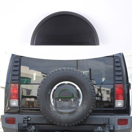 License Plate Dome Top Cover fit for Hummer H2 2003-2009,Spare Tire Cover License Plate Top Decorative Car Accessories (Matte Black)