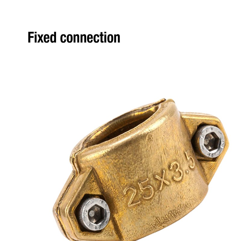 Gardena Clamping shells: brass hose clamp for attaching suction or