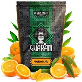Guarani Naranja - Mate Tea from Paraguay - 500 g - High Content of Natural Caffeine Contains Vitamins, Minerals, Antioxidants, Stimulating Mate Tea