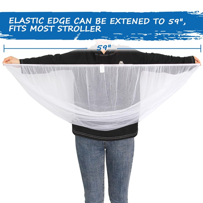Baby Mosquito Net for Stroller, Reusable Bug Net for Stroller,