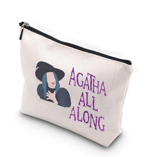 Agatha All Along Agatha Harkness Inspired Zipper Pouch Cosmetics Bag for Best Friend Mom Sister (Agatha All Along Bag EU)