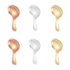 6 PCS Short Handle Spoons Tablespoon Measuring Spoons for Tea