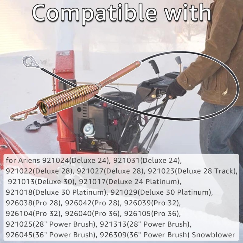LCMLA 06900439 Auger Control Cable Compatible with Ariens Gravely Ariens