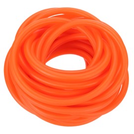 PATIKIL 26 Ft(8M) Rubber Tubing, 1/8"(3mm) ID x 1/4"(7mm) OD Sling Shot Rubber Tubing Natural Latex Rubber Tubing for Exercise Stretching Laboratory Home Hose, Orange