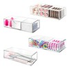 SHAIDOJIO Acrylic Dressing Table Organiser with 10 Drawers, Stackable Transparent