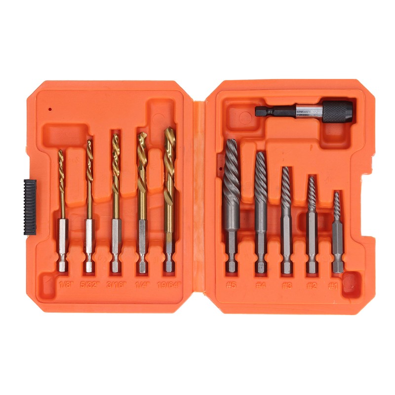 11Pcs Damaged Screw Extractor Kit HHS Professional Bolt Stud Removal