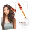 Vaguelly Hair Curling Comb with Wooden Handle Round Brush for