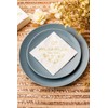Crisky 50th Anniversaray Napkins, Gold Foil Text, 50th Anniversary Party