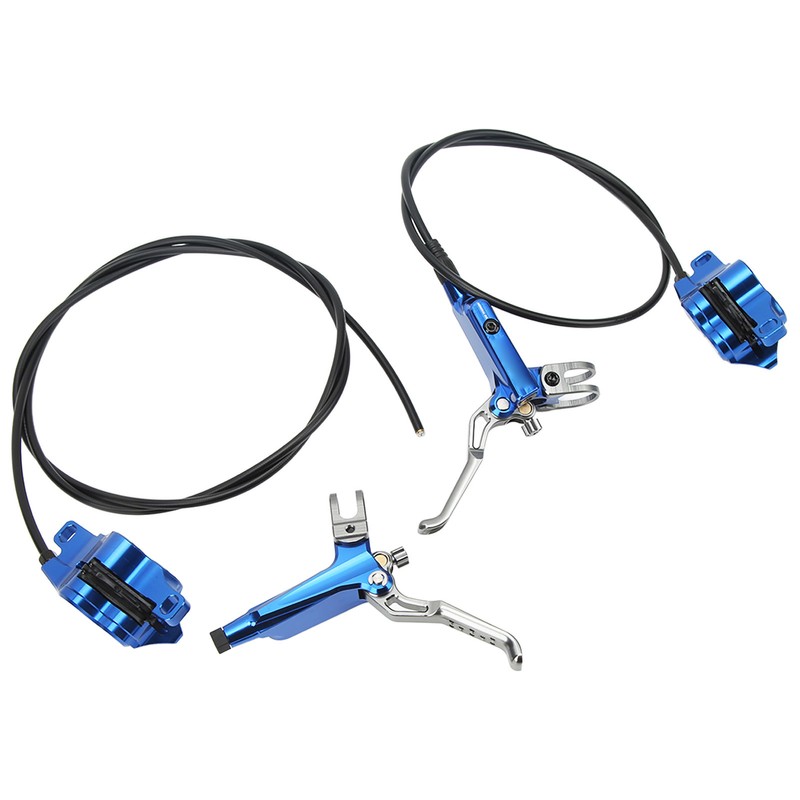 1 Pair Bicycle Hydraulic Disc Brake Four Pistons Aluminum Alloy